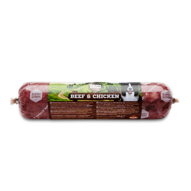 Raw4Dogs Beef/Chicken 450 gr.